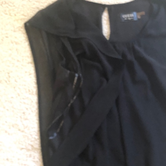 Guess sequin / chiffon blouson mini dress - Picture 9 of 16